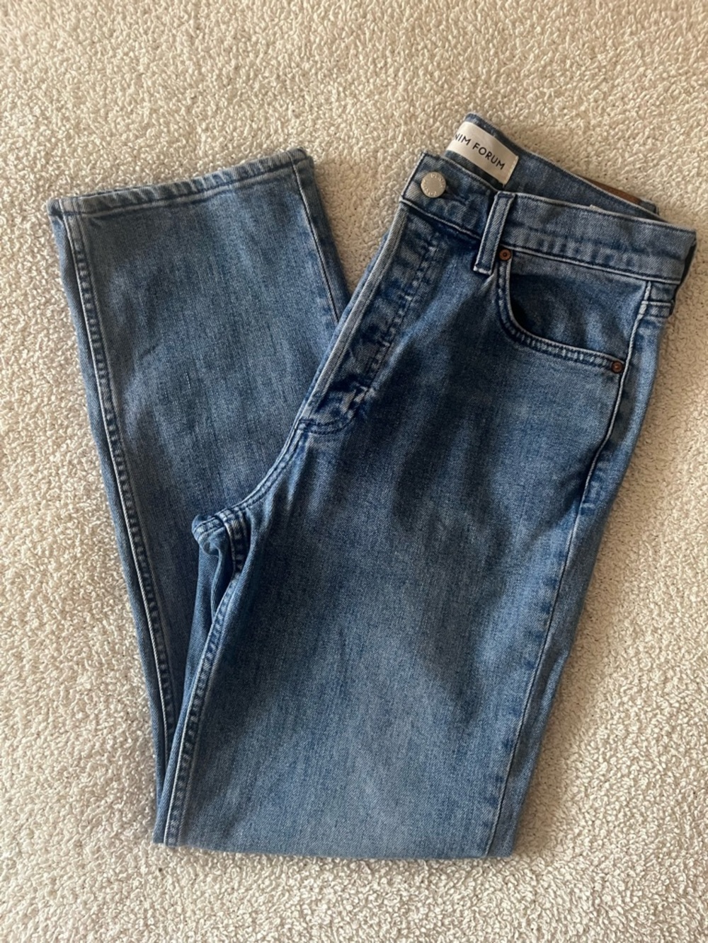 Denim Forum Aritiza The Arlo Hi-Rise Straight Jean
